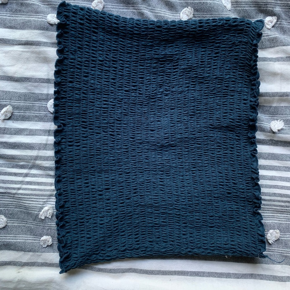 Dark blue tube top